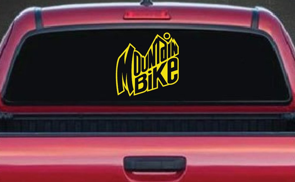 Mountain Bike Sports Car or Truck Window Decal Sticker