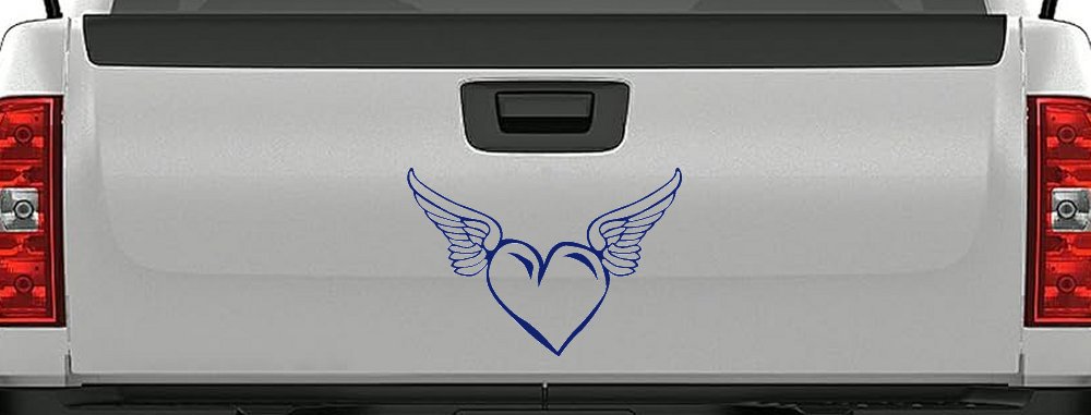 Heart With Wings Love Car or Truck Window Decal Sticker