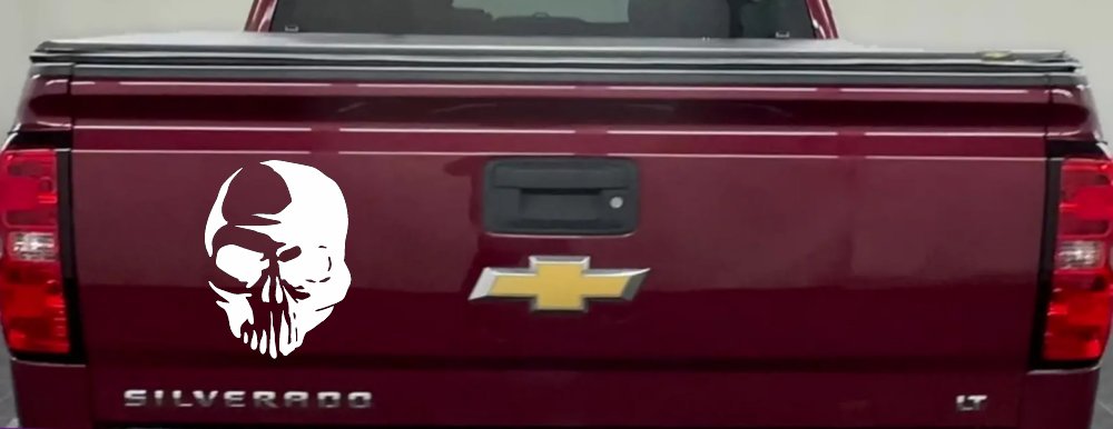 Tribal Skull Car or Truck Window Decal Sticker