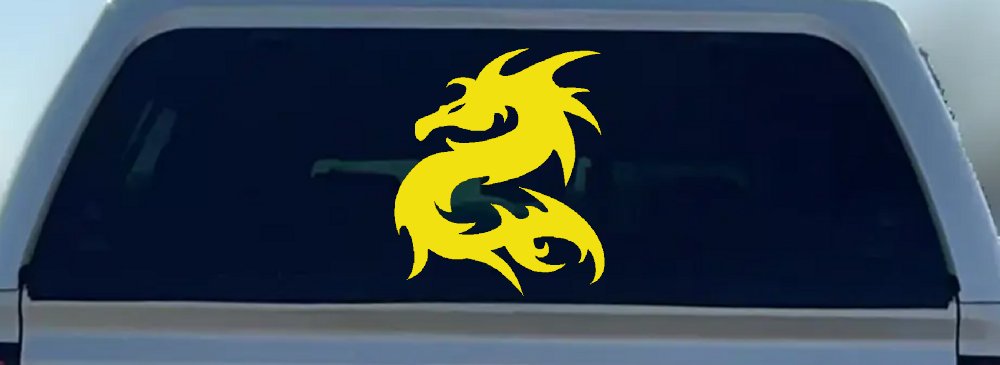 Tribal Dragon Car or Truck Window Decal Sticker