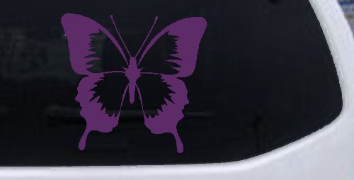 Butterfly Butterflies Car or Truck Window Decal Sticker (Violet)