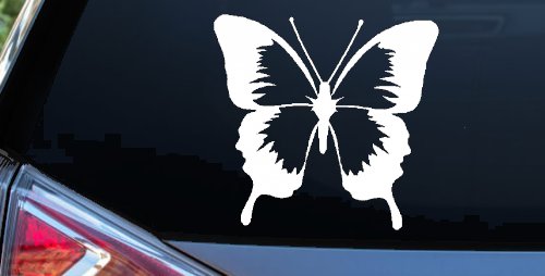 Butterfly Window Decal Sticker for Cars Trucks Vinyl Art (White)