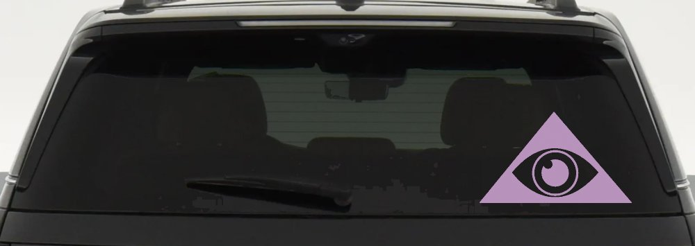 Illuminati Eye Car or Truck Window Decal Sticker