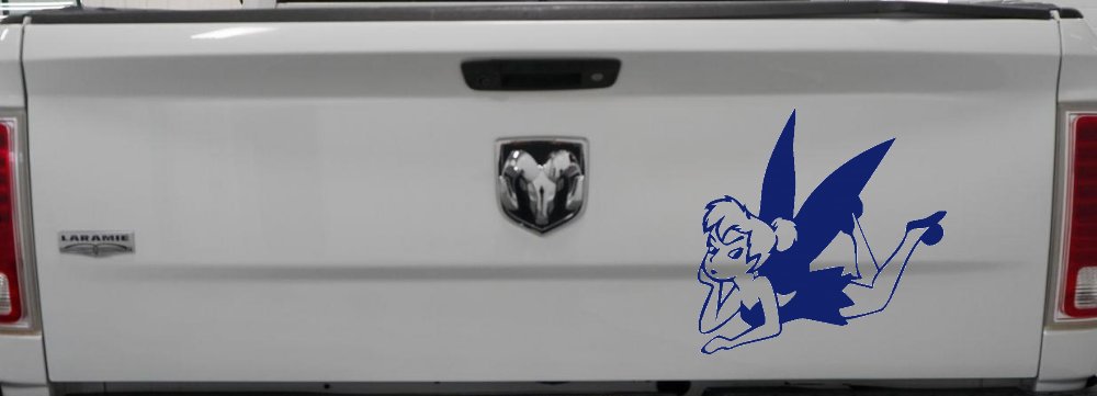 Tinkerbell Tinker Bell Laying Fairy Tale Cartoons Car or Truck Window Decal Sticker