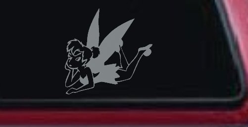 Tinkerbell Tinker Bell Laying Fairy Tale Cartoons Car or Truck Window Decal Sticker