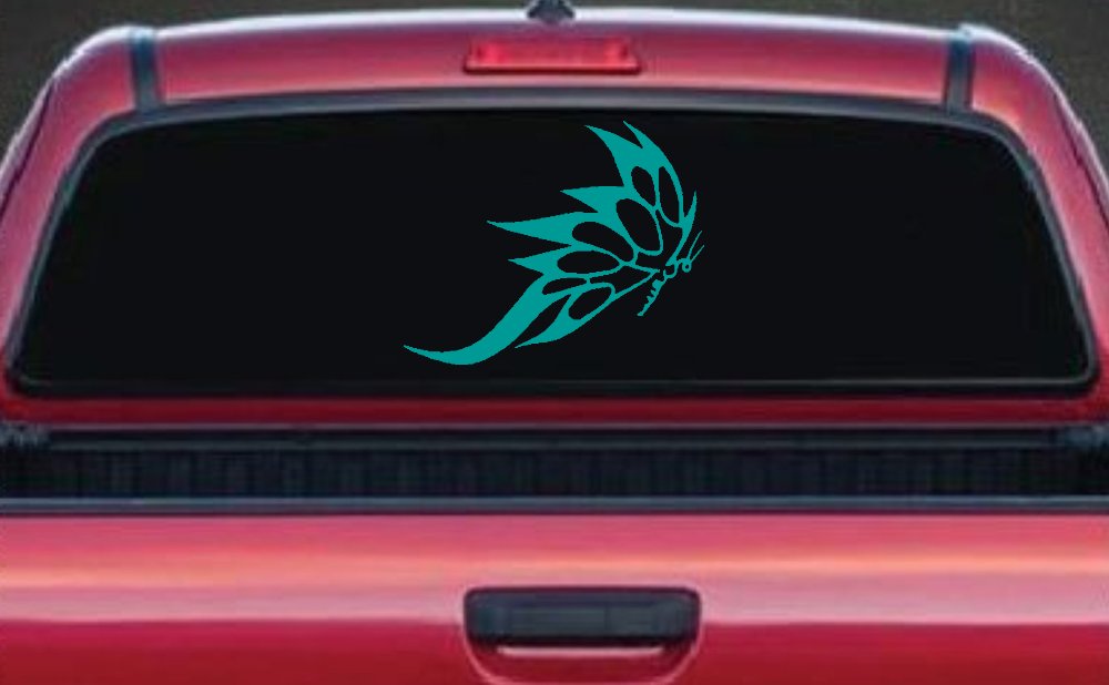 Tribal Butterfly Butterflies Car or Truck Window Decal Sticker