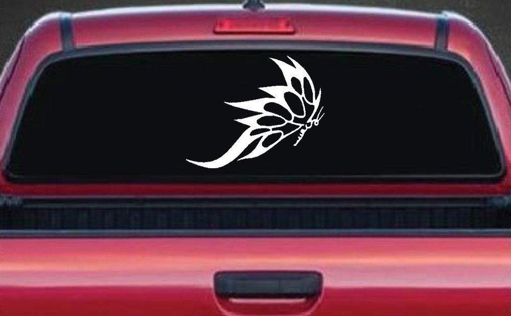 Tribal Butterfly Butterflies Car or Truck Window Decal Sticker