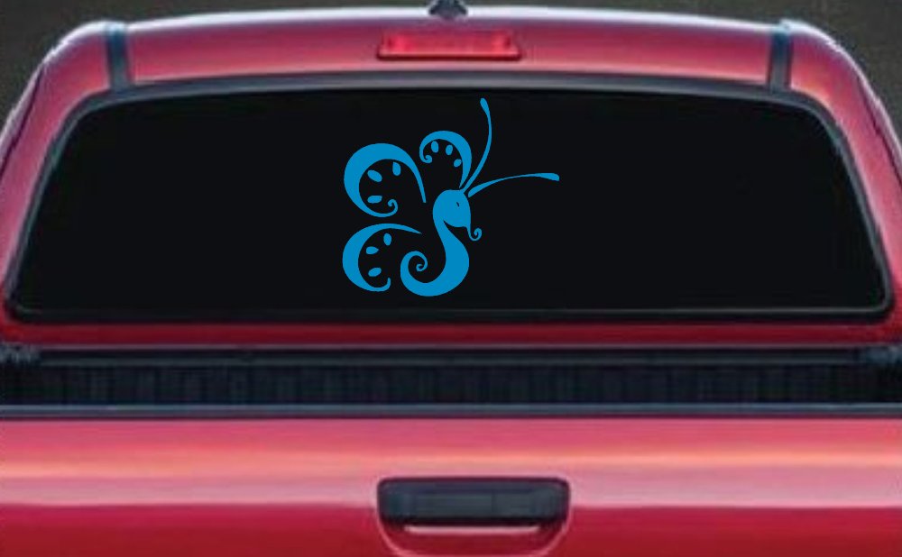 Tribal Butterfly Butterflies Car or Truck Window Decal Sticker