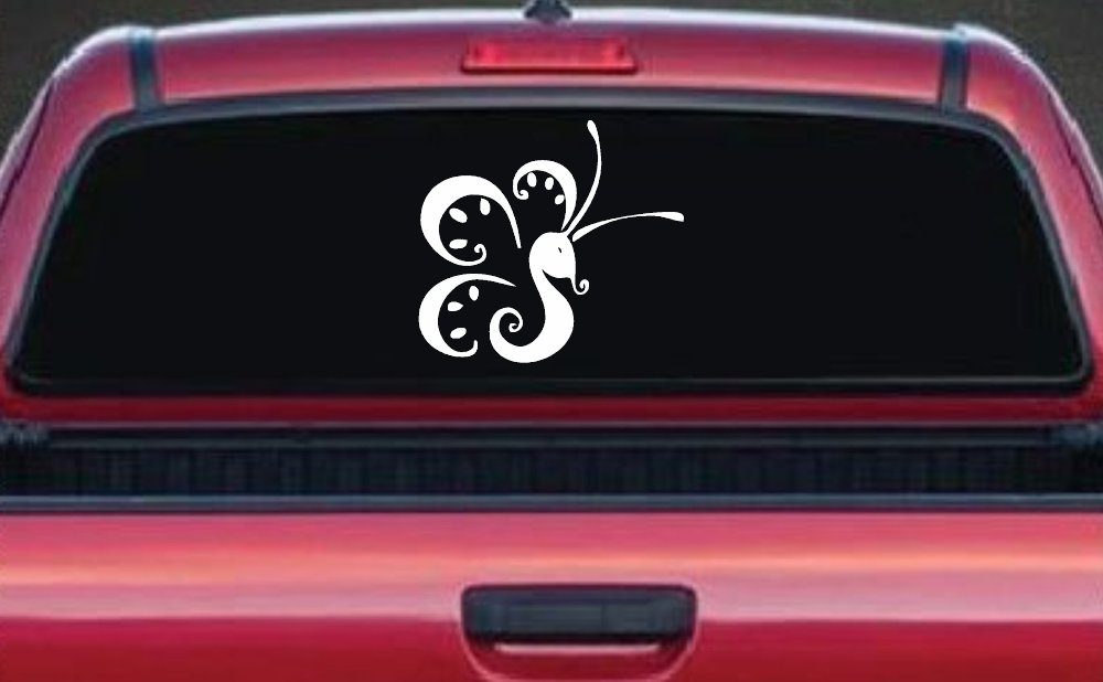 Tribal Butterfly Butterflies Car or Truck Window Decal Sticker