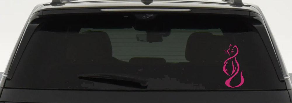 Tribal Cat Animals Car or Truck Window Decal Sticker