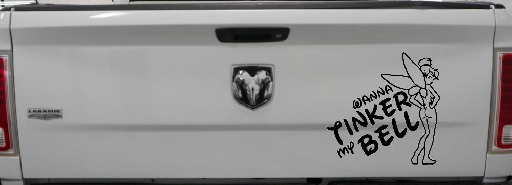 Wanna Tinker My Bell Tinkerbell Car or Truck Window Decal Sticker