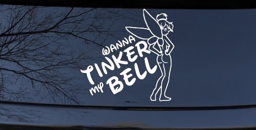 Wanna Tinker My Bell Tinkerbell Car or Truck Window Decal Sticker