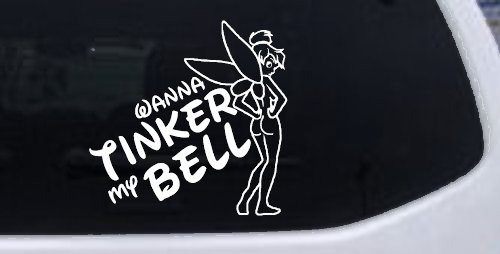 Wanna Tinker My Bell Tinkerbell Car or Truck Window Decal Sticker