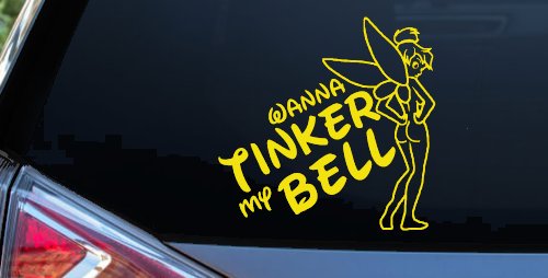 Wanna Tinker My Bell Tinkerbell Car or Truck Window Decal Sticker