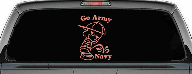 Go Army Pee On Navy College Car or Truck Window Decal Sticker