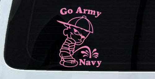 Go Army Pee On Navy College Car or Truck Window Decal Sticker
