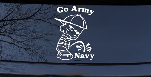 Go Army Pee On Navy College Car or Truck Window Decal Sticker