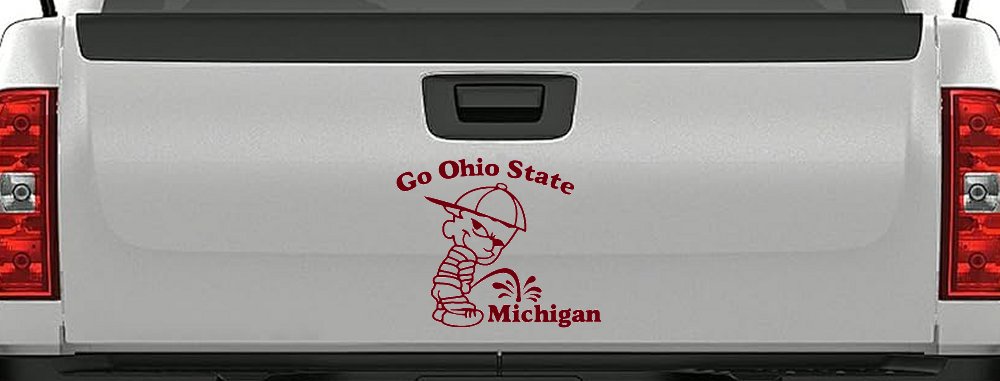 Go Ohio State Pee On Michigan Car or Truck Window Decal Sticker