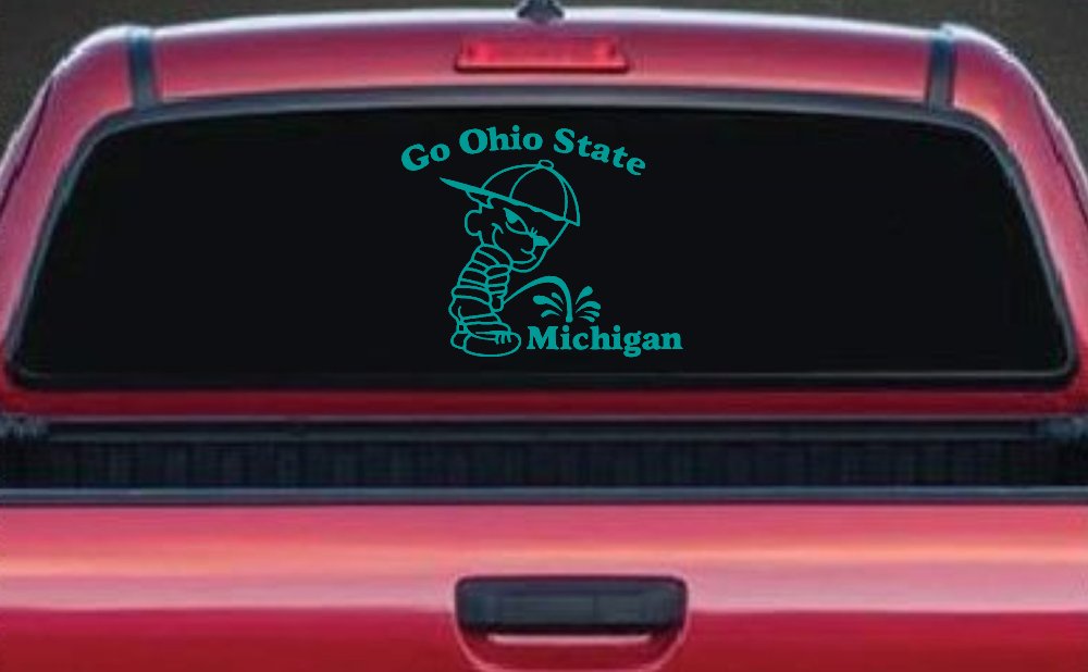 Go Ohio State Pee On Michigan Car or Truck Window Decal Sticker