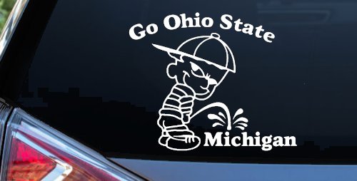 Go Ohio State Pee On Michigan Car or Truck Window Decal Sticker