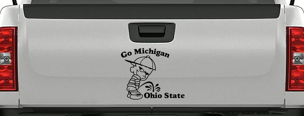 Go Michigan Pee On Ohio State Car or Truck Window Decal Sticker