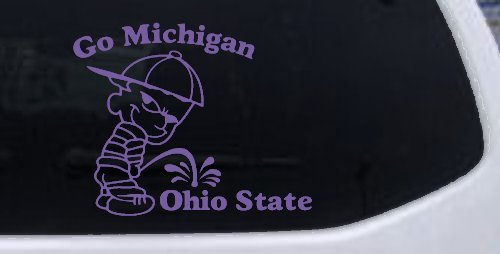 Go Michigan Pee On Ohio State Car or Truck Window Decal Sticker