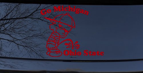 Go Michigan Pee On Ohio State Car or Truck Window Decal Sticker