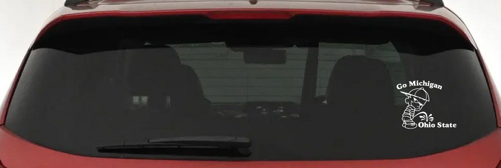 Go Michigan Pee On Ohio State Car or Truck Window Decal Sticker