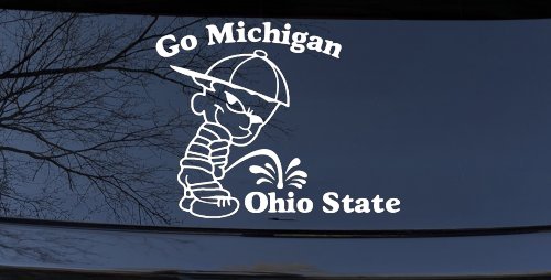 Go Michigan Pee On Ohio State Car or Truck Window Decal Sticker