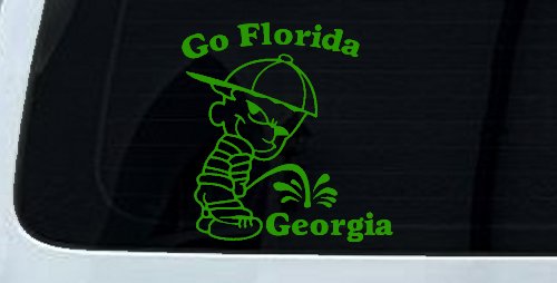 Go Florida Pee on Georgia Car or Truck Window Decal Sticker