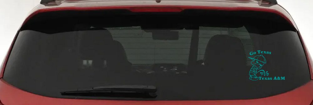 Go Texas Pee on Texas A&M Car or Truck Window Decal Sticker
