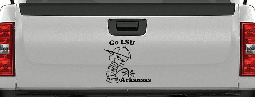 Go LSU Pee on Arkansas Car or Truck Window Decal Sticker