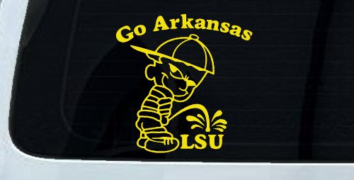 Go Arkansas Pee on LSU Car or Truck Window Decal Sticker