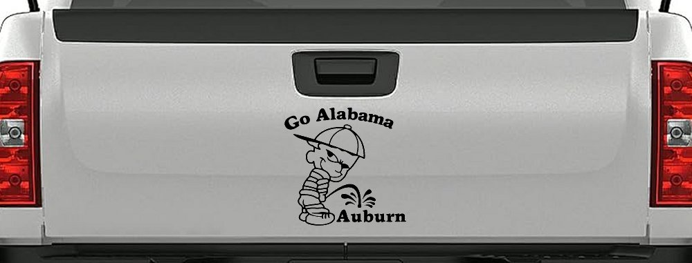Go Alabama Pee on Auburn Car or Truck Window Decal Sticker