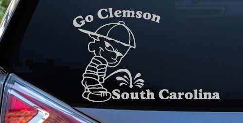 Go Clemson Pee on South Carolina Car or Truck Window Decal Sticker