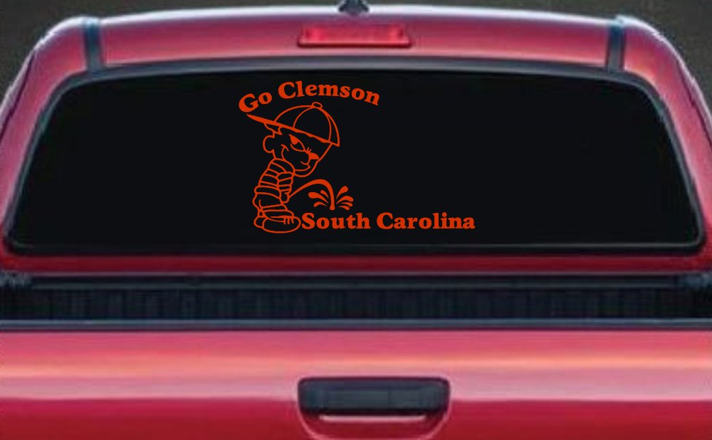 Go Clemson Pee on South Carolina Car or Truck Window Decal Sticker