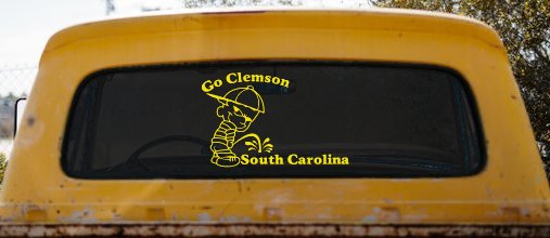Go Clemson Pee on South Carolina Car or Truck Window Decal Sticker