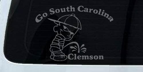 Go South Carolina Pee on Clemson Car or Truck Window Decal Sticker