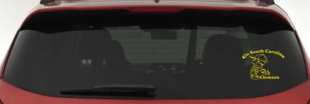 Go South Carolina Pee on Clemson Car or Truck Window Decal Sticker