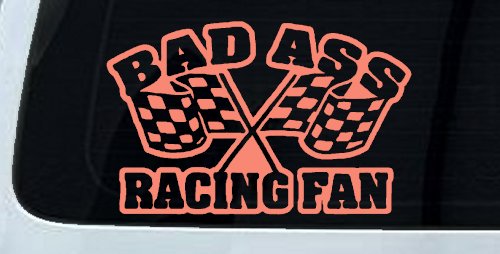 Bad Ass Racing Fan Car or Truck Window Decal Sticker
