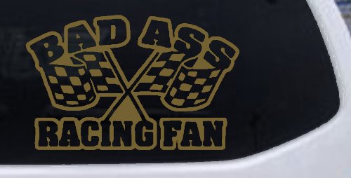 Bad Ass Racing Fan Car or Truck Window Decal Sticker