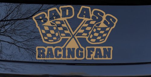 Bad Ass Racing Fan Car or Truck Window Decal Sticker