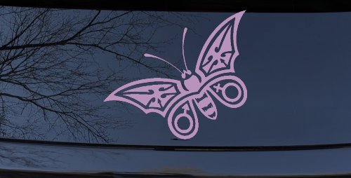 Tribal Butterfly Butterflies Car or Truck Window Decal Sticker (Lilac)