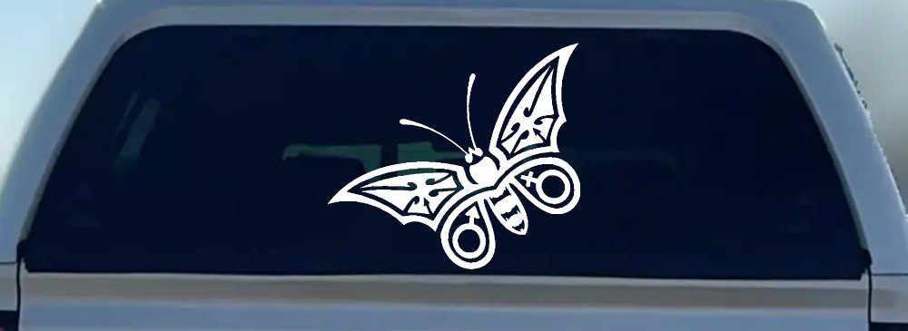 Tribal Butterfly Butterflies Car or Truck Window Decal Sticker