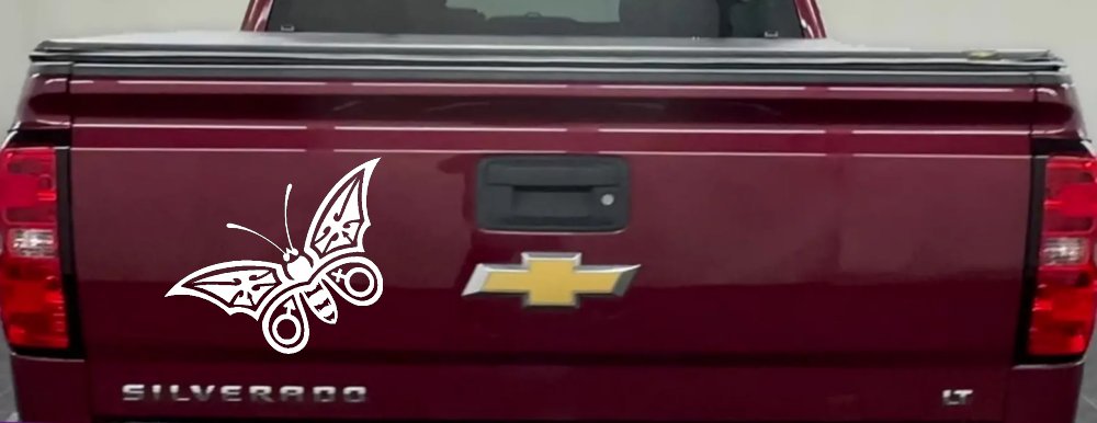 Tribal Butterfly Butterflies Car or Truck Window Decal Sticker