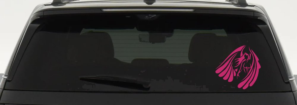 Tribal Angel Christian Biker Car or Truck Window Decal Sticker