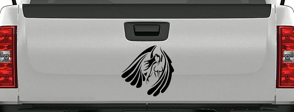 Tribal Angel Christian Biker Car or Truck Window Decal Sticker