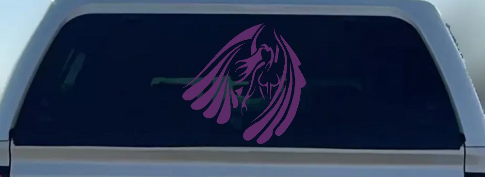 Tribal Angel Christian Biker Car or Truck Window Decal Sticker