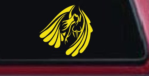 Tribal Angel Christian Biker Car or Truck Window Decal Sticker