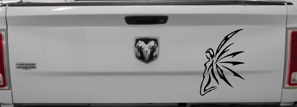 Tribal Fairy Car or Truck Window Decal Sticker (Black)